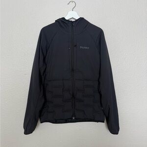 Marmot Men's Black Hooded Insulated Puffer